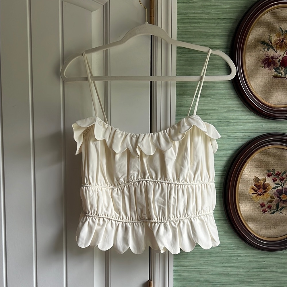 Micah White Ruffled cami